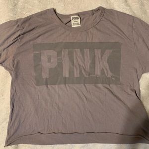 PINK cropped tee